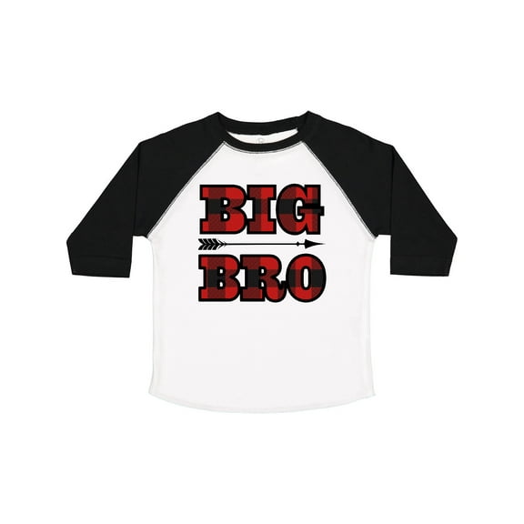 Inktastic Big Bro Buffalo Plaid Brother Boys Toddler T-Shirt