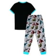 thumbnail image 2 of Jellifish Kids Boys 2 Piece Short Sleeve Top and Jogger Pants Pajama Sleep Set, Sizes 4-16, 2 of 2