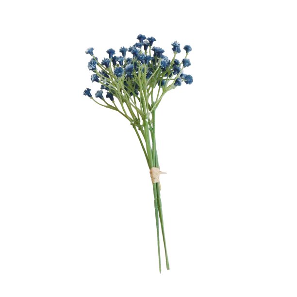 Ramo de Flores Artificiales de Gypsophila mayimx Decoración de mesa 3 uds azul