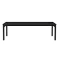 thumbnail image 3 of Fnova 78.7" Modern Computer Desk with Wood Desktop, Metal Frame Office Desk, Black, 3 of 14