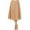 Tan, variant on Moa Collection Women's Plus Size Solid Midi Skirt
