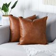 thumbnail image 1 of 2 fundas de almohada marrón claro 45 × 45 cm/18 × 18 pulgadas (almohada), 1 of 5