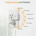thumbnail image 4 of Wireless Remote Control Outlet, TESSAN Electrical Wall Plug with ON/Off Light Switch for Indoor String Lights, Lamps, Home Appliances, 100ft Range (2 Remotes + 5 Outlets), 4 of 7