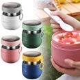 thumbnail image 1 of 600ml Lunch Box Hot Food Flask Soup Storage Jar Stainless Steel Work Student, 1 of 3