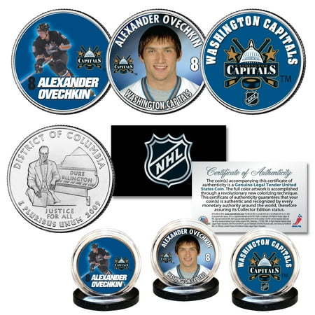 - WASHINGTON CAPITALS 2018 Champions ALEXANDER OVECHKIN NHL DC Quarters 3-Coin Set