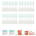 thumbnail image 1 of Trayknick 40 Pcs Toothpick Picks Soft Teeth Slit Brush Massager Oral Dental Health Care Random Color, 1 of 12