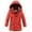 Brick Red, variant on Kids Boys' Thick Hooded Down Coats Windbreaker Cotton Snowsuit Coat Outdoor Jackets Clothes Winter Warm Jacket Solid Color Puffer Coat