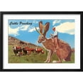 thumbnail image 2 of Art.com Jackalope with Cattle Art Print, Black Frame Wall Art, 23" x 17", 2 of 5