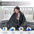 thumbnail image 5 of Electric Blanket 72"x84" Full Size Heated Blanket with 6 Heat Settings & 10 Hours Auto-Off,Thickened Flannel and Sherpa Warm Blanket for Full Body-Dark Gray, 5 of 6