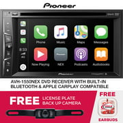 Pioneer AVH-1550NEX Limited DVD Receiver Apple CarPlay Free License Plate Camera