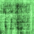thumbnail image 1 of Ahgly Company Indoor Square Abstract Emerald Green Modern Area Rugs, 8' Square, 1 of 4