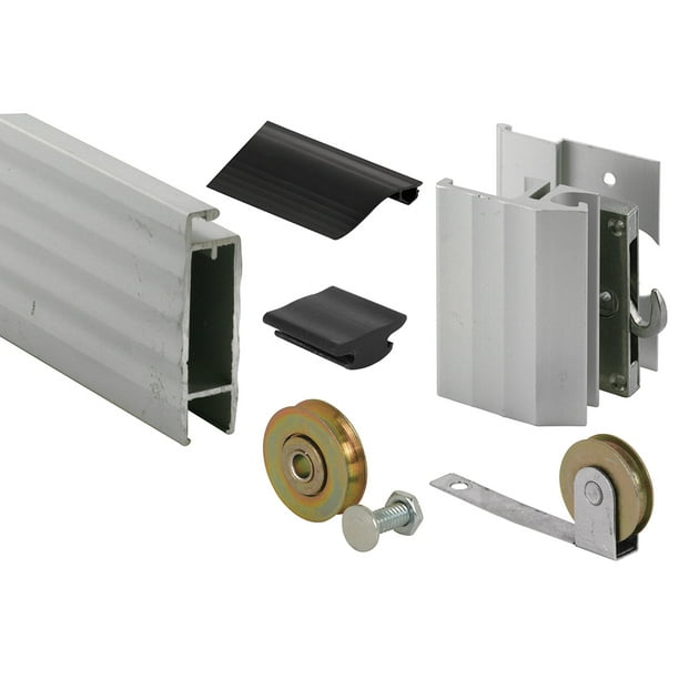 37 in. x 81 in. Ultimate I Aluminum Sliding Screen Door Kit, 13/4 in