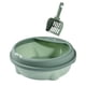 thumbnail image 5 of Jaula de arena semicerrada para gatos, fácil de limpiar, con pala, suministros para mascotas, parte superior abierta Verde Pequeño, 5 of 9