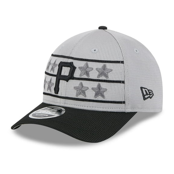 Men's New Era  Gray/Black Pittsburgh Pirates 2025 Batting Practice 9FORTY M-Crown Adjustable Hat