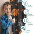 thumbnail image 3 of Long Curtains for Kitchen with Spooky Halloween Night Print, Semi-Sheer Fabric,42x54in long Curtains Set, 3 of 5