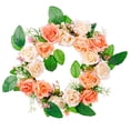 thumbnail image 2 of Decor Wreath, Rose Flower Wreath,Beautiful Artificial Spring and Wreath Front Door or Home Decoration ,, 2 of 5