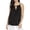 black, variant on Rachel Roy Womens Split-Back Knit Blouse, Black, Large