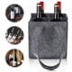 thumbnail image 1 of Injueey Bolsa compacta de tela para botellas de vino, resistente a desgarros y que no se desprende, para los amantes del champán, aspecto Almacenamiento y organización del hogar Rojo 2 ranuras, 1 of 6