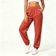 thumbnail image 5 of JOANKDMI Athletic Pants for Women Joggers Comfy Elastic Waistband Slim Tapered Fit with Deep Side Pockets Cuffed Ankle Soft French Terry for Gym Running Track Pants, 5 of 7