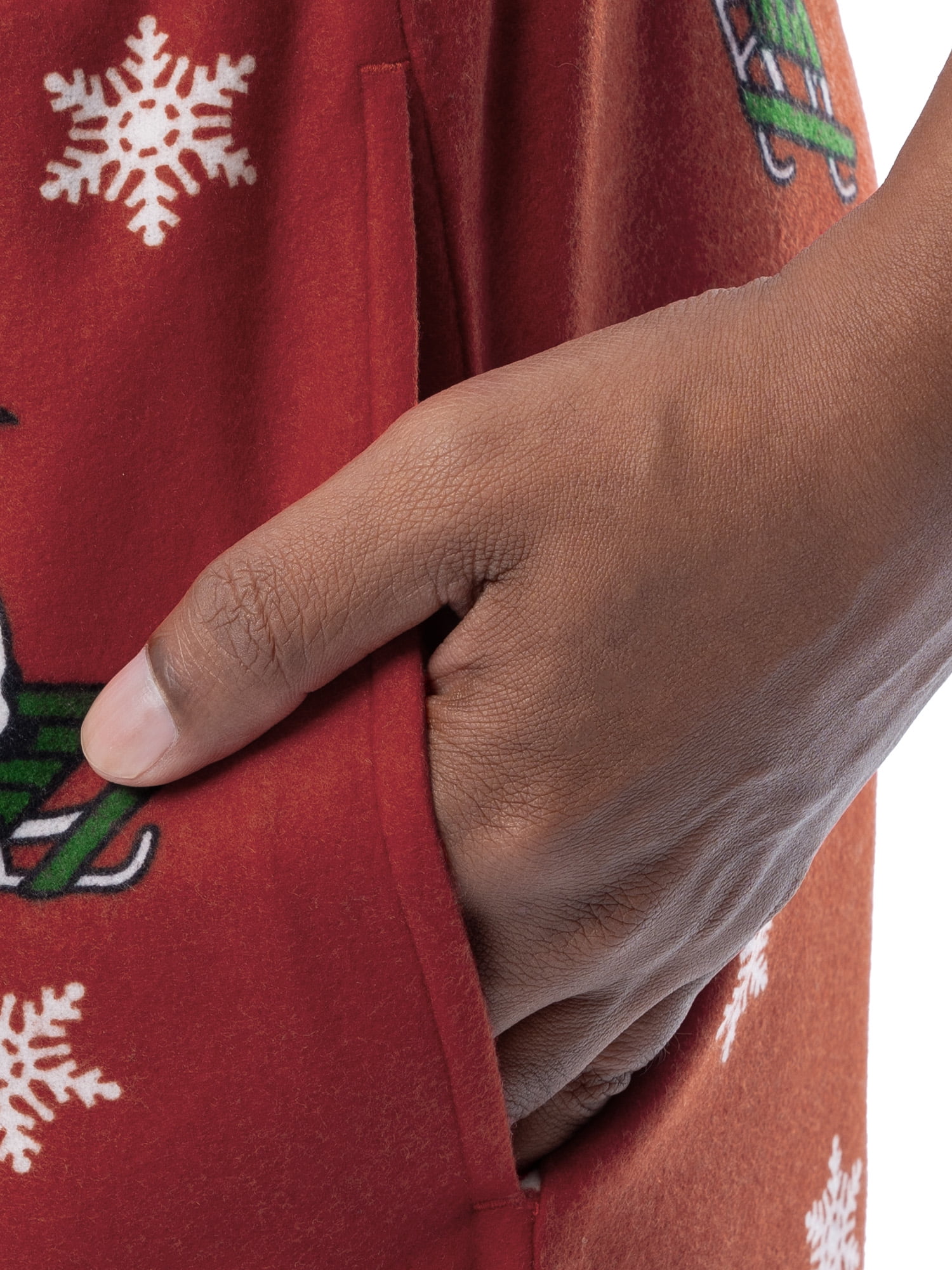 Fruit of the Loom Men's Matte Fleece Holiday Print Pajama Pants, Sizes S-5XL