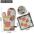 thumbnail image 6 of Pioneer Flower Floral Print Pattern Kitchen Oven Mitt and Pot Holder Sets 2 Pcs for Baking, Cooking and Grilling, Heat Resistant Up To 392 °F, 6 of 7