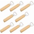 thumbnail image 1 of 8-Piece Wooden Handle Bottle Opener Set, Durable Beer Opener with Natural Wood Grip, Stylish and Functional Tool for Home Bars, 1 of 4