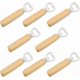thumbnail image 1 of 8-Piece Wooden Handle Bottle Opener Set, Durable Beer Opener with Natural Wood Grip, Stylish and Functional Tool for Home Bars, 1 of 4