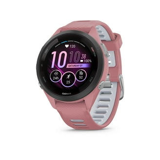 Garmin Forerunner 265S Music GPS Running Smartwatch, Whitestone