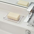 thumbnail image 4 of iDesign Royal Plastic Rectangular Soap Saver, Bar Holder Tray for Bathroom Counter, Shower, Kitchen, 3.5" x 5.25", Clear, 4 of 4