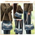 thumbnail image 4 of FORMRS Womens Shoulder Bag with Chain Strap Clutch Purse Cute Tote Handbag, Rolling Waves, 4 of 7