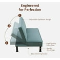 thumbnail image 4 of Convertible Sofa Bed with Adjustable Backrest 3 Positions, Convertible Sleeper Sofa, Folding Sofa Bed for Living Room and Small Spaces, 64', 4 of 5
