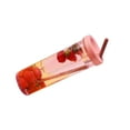 thumbnail image 5 of 700ml Straw Cup Transparent Plastic Water Bottle with Straw Portable Juice Cup Drinking Bottle Pink, 5 of 8