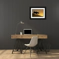 thumbnail image 3 of Schell, Jennie Marie 32x23 Black Ornate Wood Framed with Double Matting Museum Art Print Titled - Moose Walking Silhouette, 3 of 4
