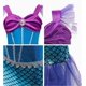 thumbnail image 4 of Conjunto de vestido de princesa sirena para niña: disfraz de juego de rol de Halloween,, 4 of 5