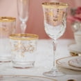 thumbnail image 4 of Elegant and Modern Lead Free Crystal Rosalia Flower Glassware for Hosting Parties and Events - 7 oz. White Wine, Set of 4, 4 of 4