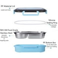 thumbnail image 5 of Huayishang Lunch Box for Women Stainless Steel Split Fast Food Bento Box Insulation Bento Box High Grade Stainless Steel Liner Box, Kitchen Essentials Clearance Sale, 5 of 5