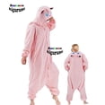 thumbnail image 3 of Nuevo Mono Unisex de animales rosas para mujer, disfraz de Halloween y Navidad, pijamas de carnaval, pelele para adultos, Cosplay de mapache Kigurumi, 3 of 4