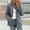 Gris, variante sur Aboser Veste en Molleton pour Femmes Grande Taille Manteau Peluche Printemps et Hiver Vestes d'Escalade Mode Chaud Duveteux Sans Capuche Manteaux d'Extérieur avec Poches