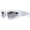 Silver framed mercur, variant on Large Shield Sunglasses Spikes Fashionable Eyewears Halloweens Punk Glasses