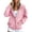 Pink, variant on FASHOFT Zip Up Hoodie Women 2026 Fall Fashion Y2k Lightweight Track Jackets Long Sleeve Oversized Hooded Sweatshirts Army Green L