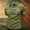 Green, variant on Casual American Flag Polo with Rainbow Details and Bold Text Design Highlighting Classic Fit Cuts for Independence Day Celebrations Gay Pride Parades Camping Trips Golf Games&nbsp; Brown XXL