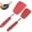 Red, variant on Silicone Kitchen Utensil Set 2 Pack, Non Stick Cooking Spatula Set with Heat Resistant Silicone Turner and Slotted Spatula for Frying and Cooking,Red