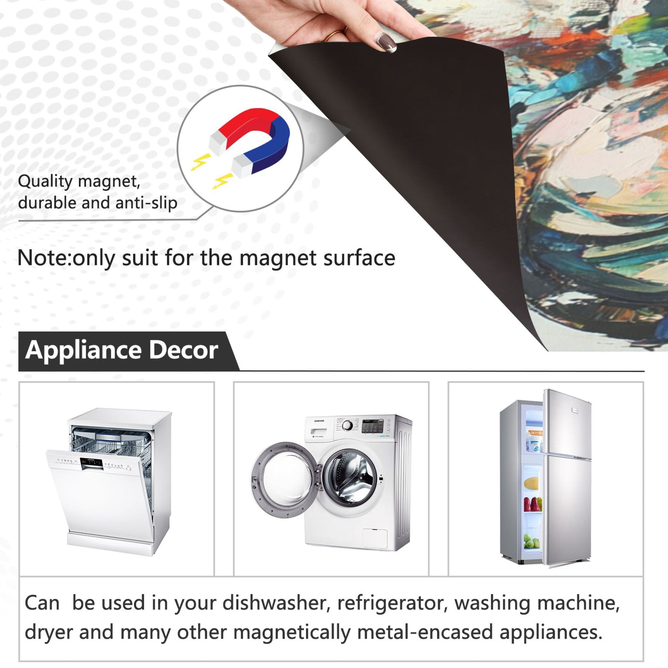 Dishwasher Magnetic Sticker 23x26 Inch Refrigerator Magnetic Sticker Washing Machine Magnetic Sticker Kitchen Panel Magnetic Sticker Home Decor Super Cool People