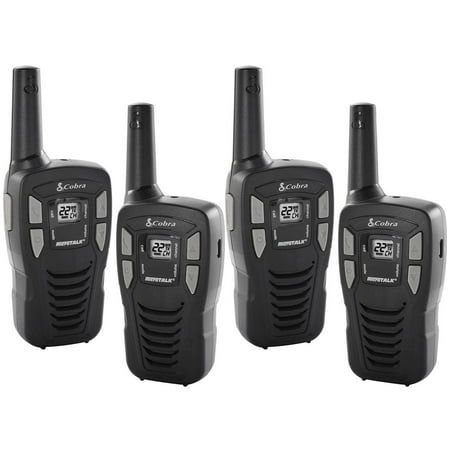 Cobra 16-Mile 22-Channel FRS/ GMRS Walkie Talkie 2-Way Radios, CX112 (2 Pair)