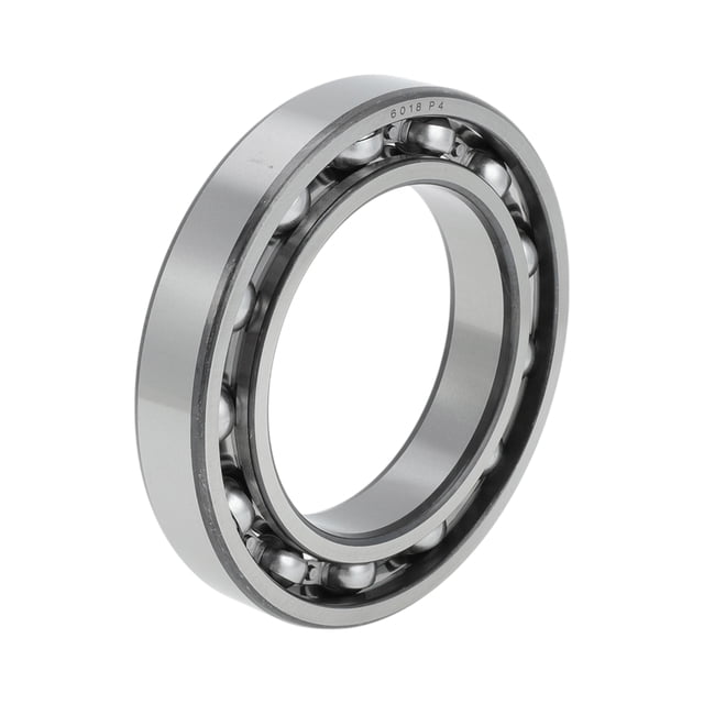 Unique Bargains Roulements à Billes 6018 Rainure Profonde 90x140x24mm P4 Type Ouvert Roulements Lubrifiés 1 Pce Roue de Scooter Planche à Roulettes Universelle Ton Argent
