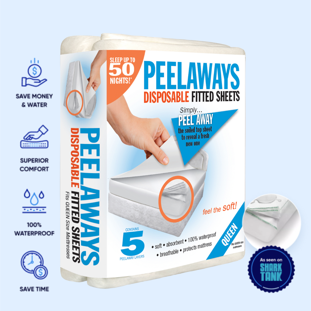PEELAWAYS 100 Waterproof Incontinence Queen Mattress Protector