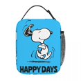 thumbnail image 3 of Bolsa térmica para el almuerzo con diseño de Snoopy y Charlie Brown, con dibujos animados de Snoopy y Charlie Brown, para picnic, 3 of 5