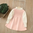thumbnail image 6 of Levmjia Girls Dress Set 1 - 8 Years Acrylic Soft Pocket Rabbit Floral Trim Knit Sweater Dress Girl Outfit Long Sleeve Cardigan Dress for Kids Girls Clothing, 6 of 8