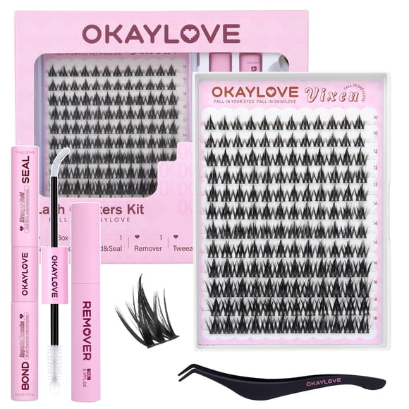 Kit de extensiones de pestañas OKAYLOVE Anime Lashes Vixen 10-18 mm