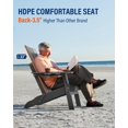thumbnail image 6 of Set of 4 Oversized HDPE Folding Adirondack Chairs with Wood Texture,, 6 of 7